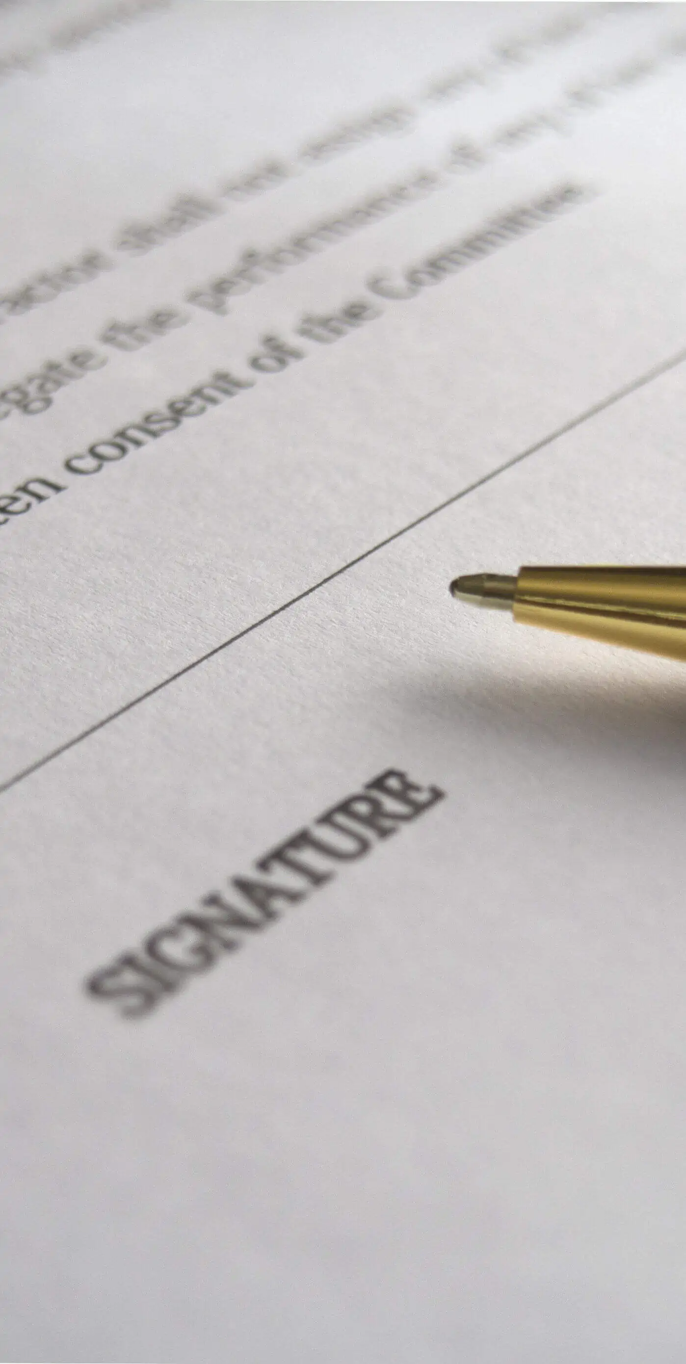 Signature field on a contract document