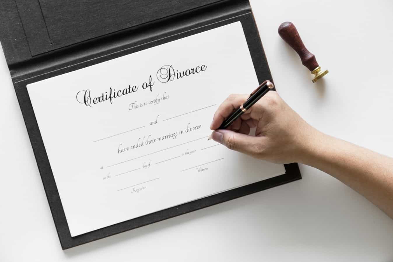 Certification of Divorce