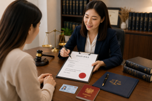 consultation with lawyer about how to do name change