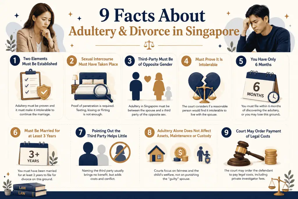Adultery & Divorce in Singapore: 9 Key Facts You Must Know 2 illustration of adultery & divorce in singapore