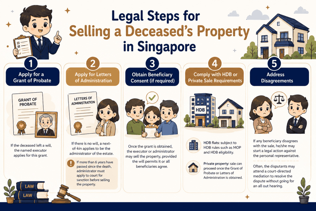Selling House After Death in Singapore: When a Loved One Passes Away 2 step selling house after death