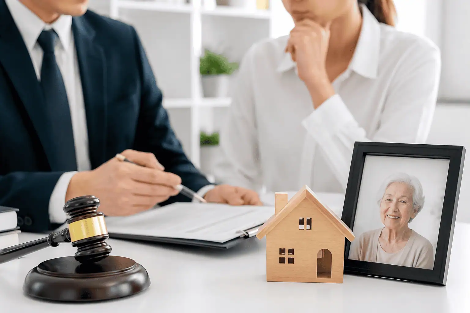 illustration selling house after death